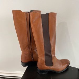 Brown Leather Aldo Tall Boots, Size 7